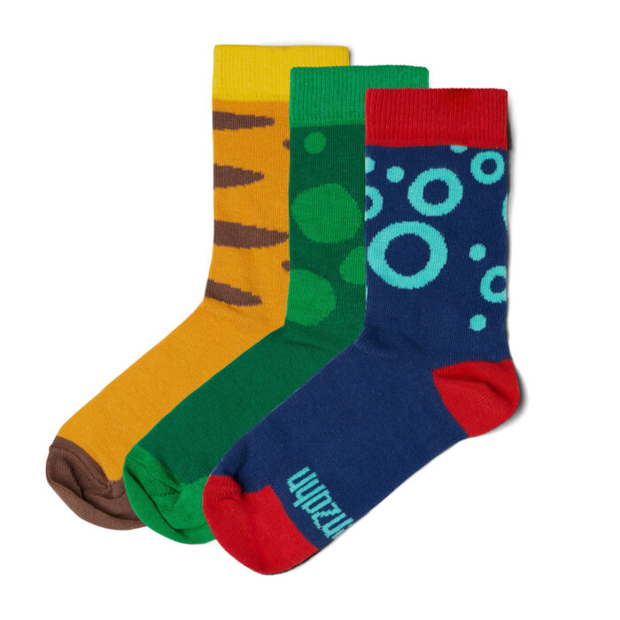 00958-10004 - Affenzahn - Kindersocken - 3 Paar - Bio-Baumwolle - Tiger Frosch Oktopus